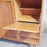 Rattan cabinet cabinet