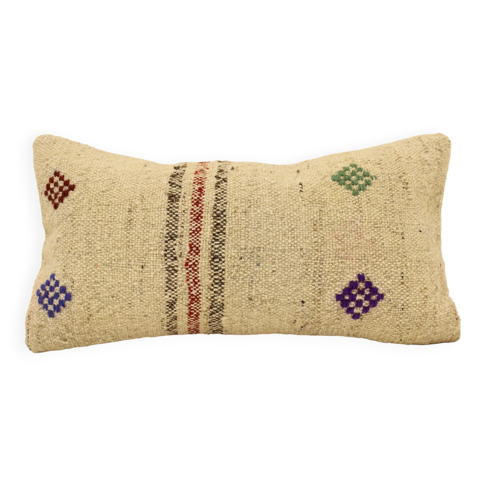 Turkish kilim pillow,20x40 cm