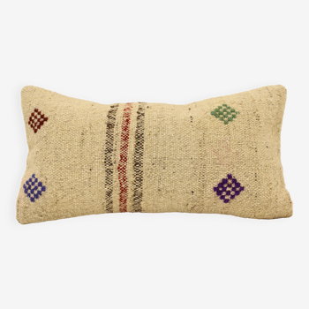 Turkish kilim pillow,20x40 cm