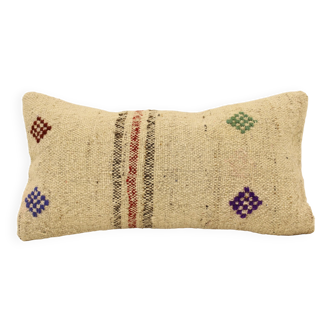 Turkish kilim pillow,20x40 cm