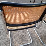 Pair of Chairs Marcel Breuer Cesca B32 italy