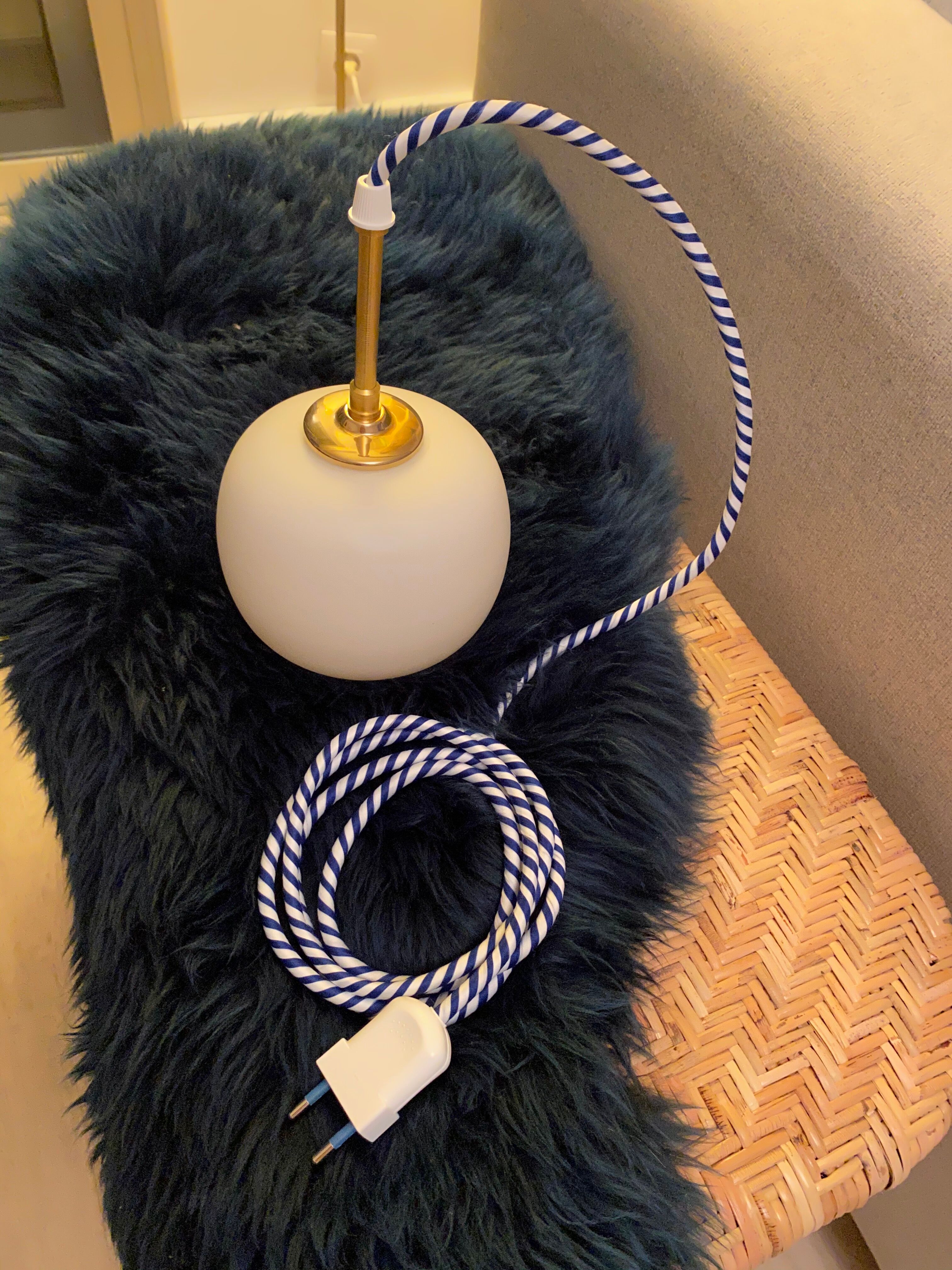 60s ballad, blue cord overseas and white