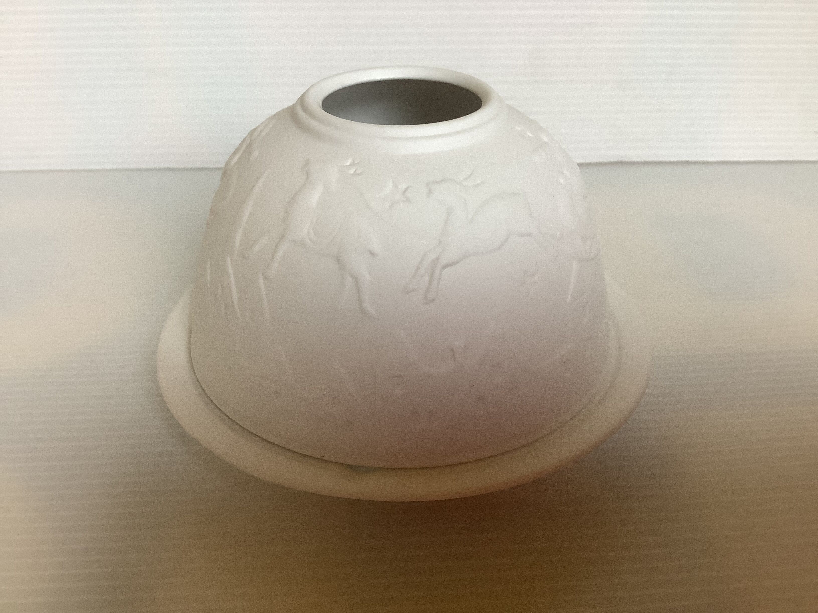 Pair of Christmas candle holders