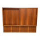 "1960s German vintage enfilade" "Walnut veneer"
