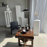 Vintage black pendant light D32