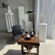 Vintage black pendant light D32