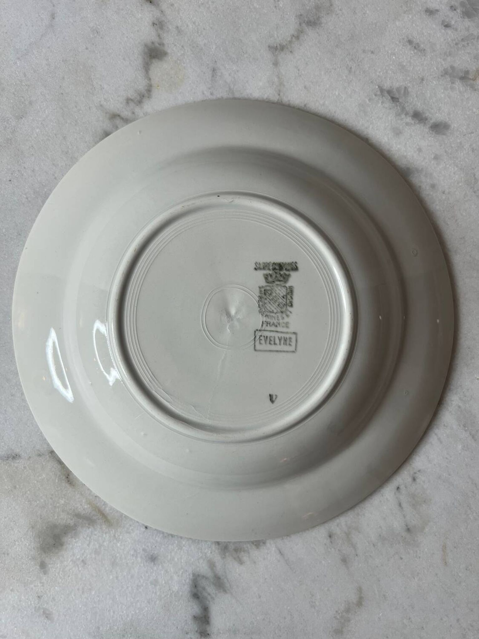 Sarreguemines Digoin Evelyne soup plate