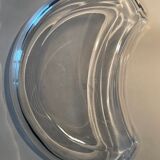 6 crystal half-moon salad plates