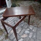 Folding wood dining table