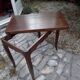 Folding wood dining table