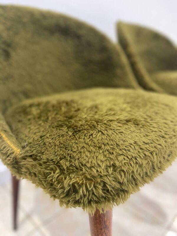 Chaises vintage - Design Retro chic - Moumoute vert mousse