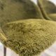 Vintage chairs - Retro chic design - Moss green fur