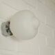 2 appliques, plafonniers en verre opalin
