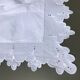 Pillowcase AB scalloped edge English embroidery tulips
