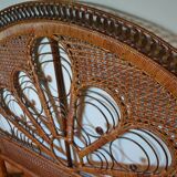 peacock brown headboard for bed 140cm