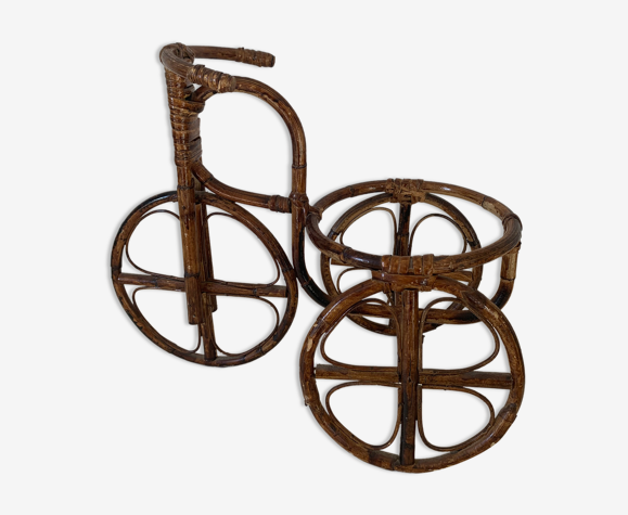 Porte plante an rotin