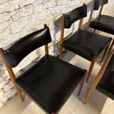 6 Scandinavian chairs by Aksel Bender 1960