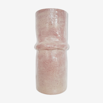 Pink sandstone vase