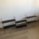 Vintage gold black string shelf 1960 144x60cm