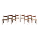 Set of 8 'GS61' dining chairs by Arne Wahl Iversen