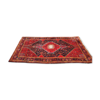 Tapis persan d'hamadan noué main pure laine 150 x 260 cm.