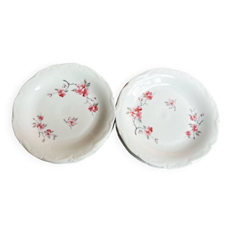 12 assiettes à dessert porcelaine de Sologne