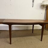 Scandinavian style teak table with extensions