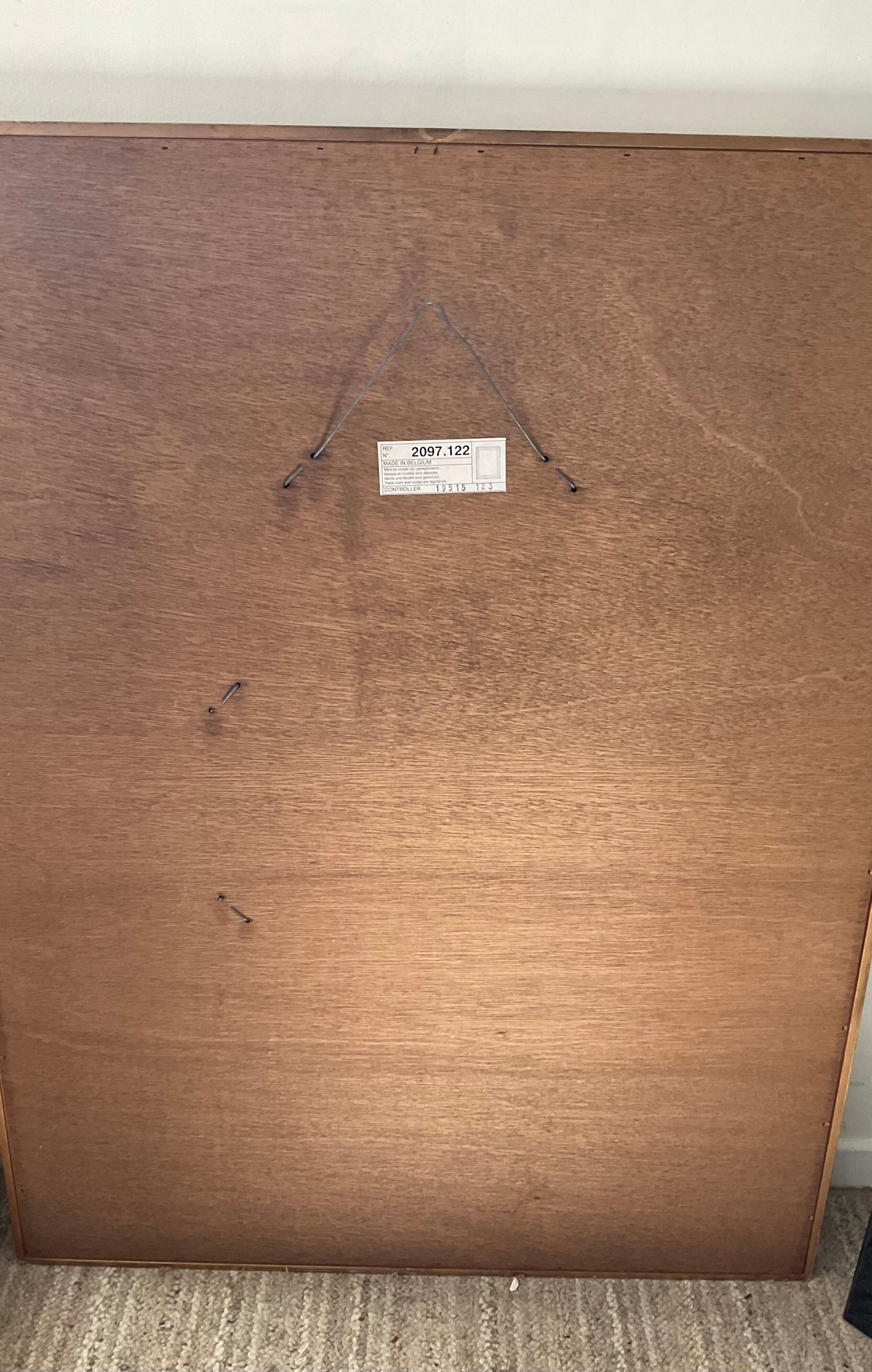 Miroir à parcloses deknudt des années 70 en bois doré
