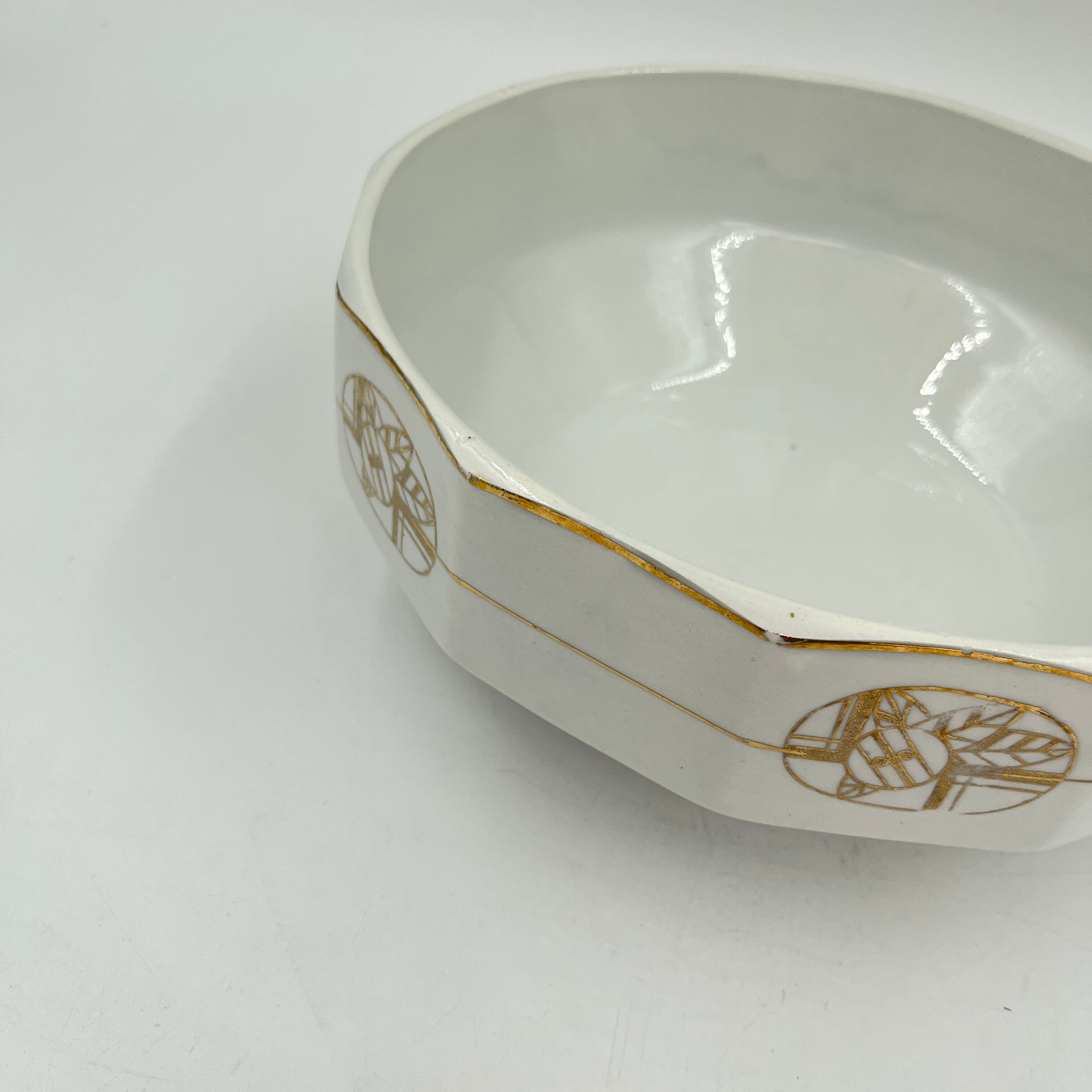 Art Deco salad bowl earthenware of Saint-Ghislain