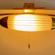 Applique art deco tete de lit, forme dirigeable, laiton opaline