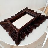 Antique mirror in carved wood
