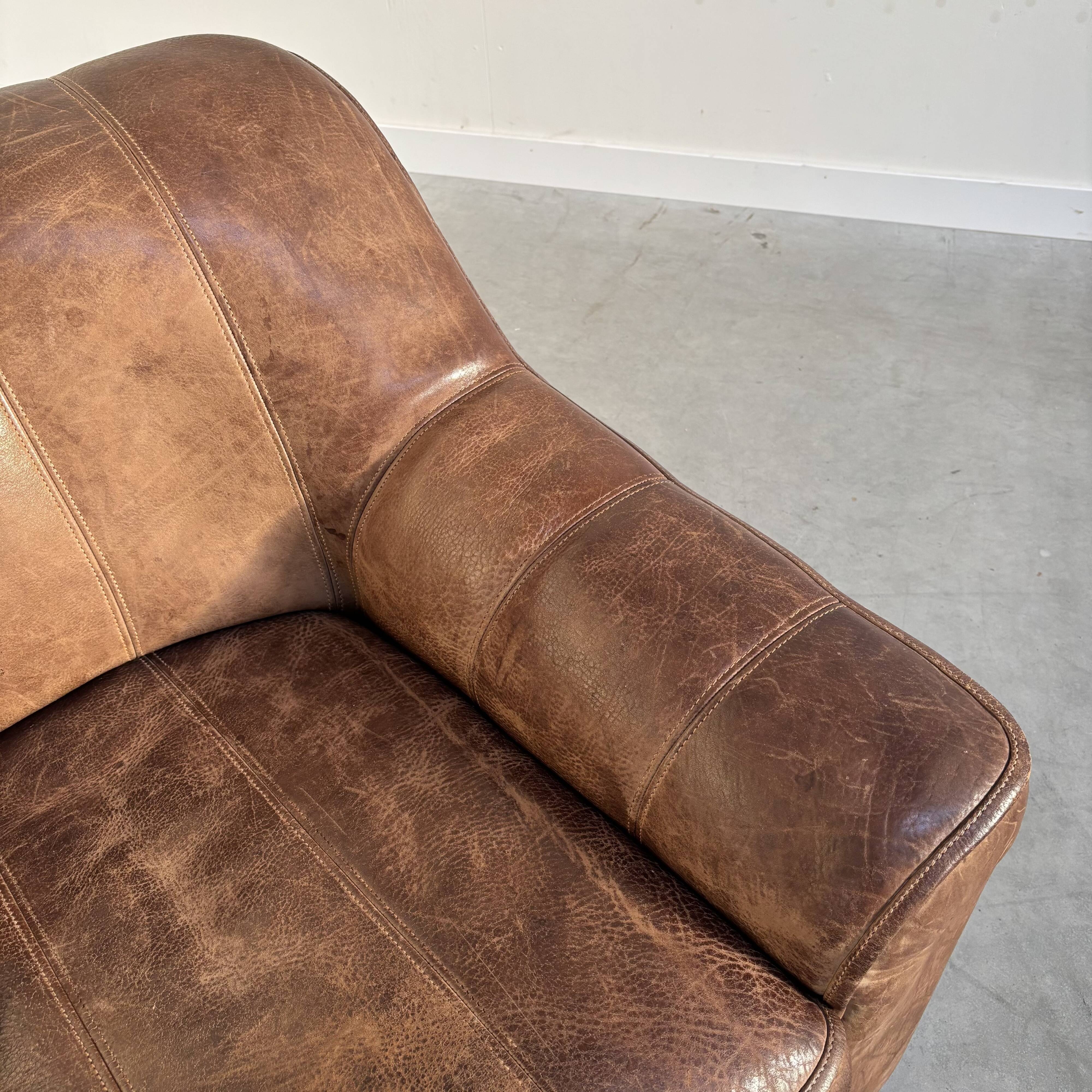 De Sede DS44 two seat sofa, 1970s