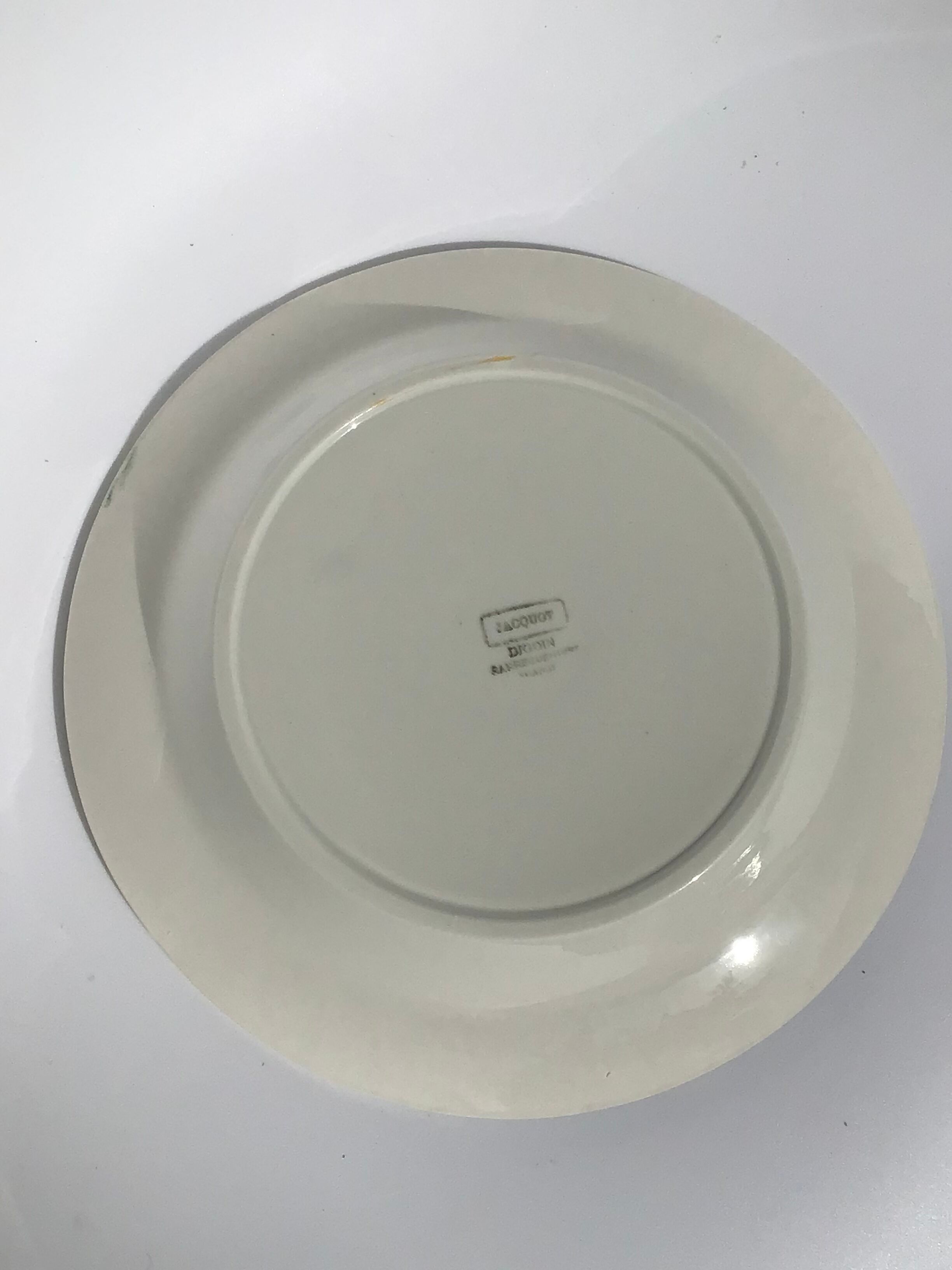 Hollow dish Digoin dark green jacquot model