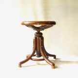 Thonet 1890 piano stool, canna