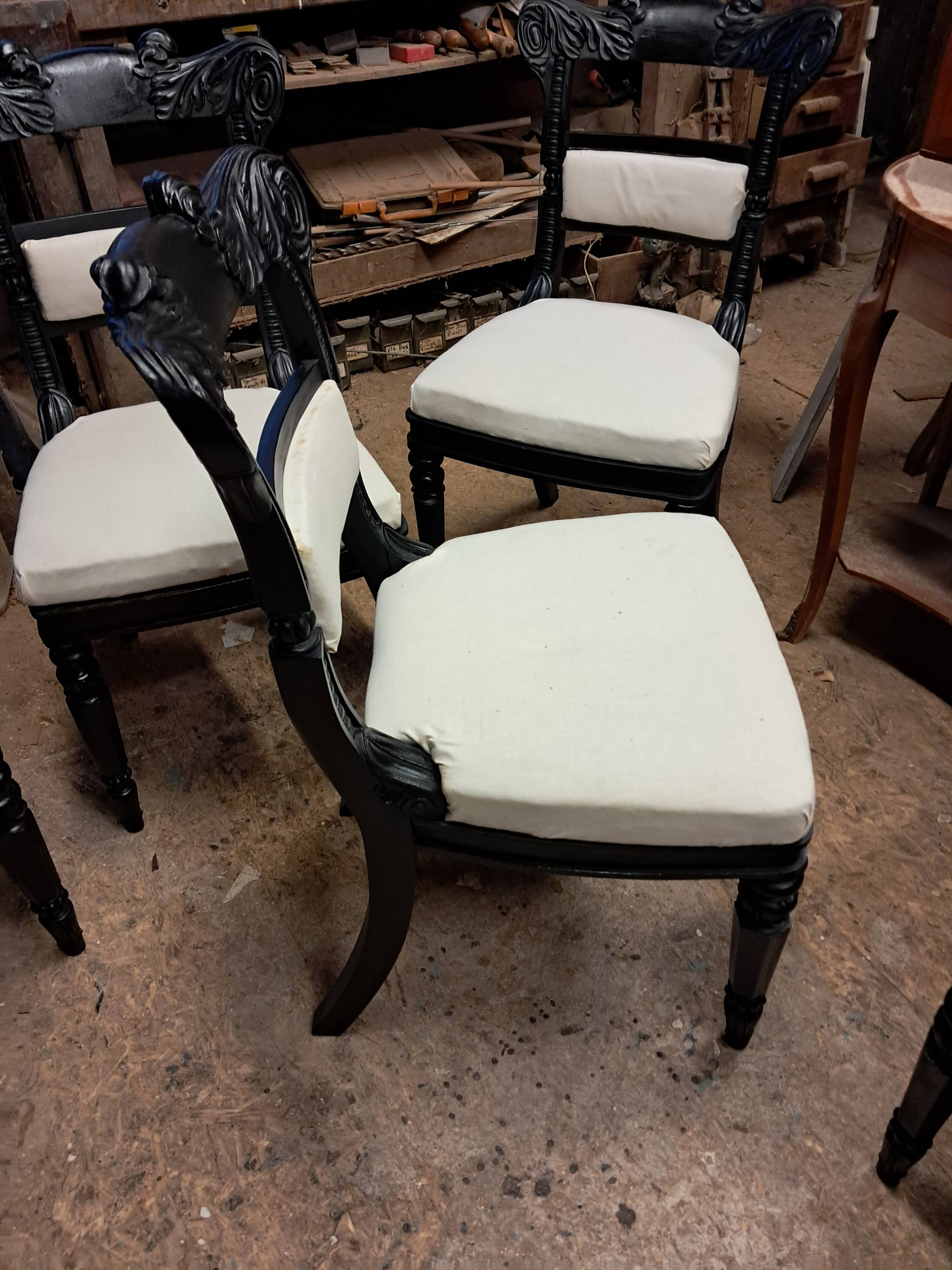 Set of 6 victorian chairs