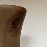 Turned wooden vase