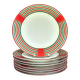 Hermes paris collection attelage porcelaine 8 assiettes plates
