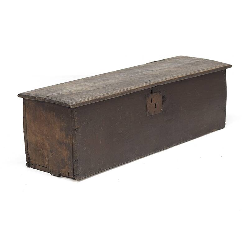 Antique 18th Century Six Plank Spanish Oak Chest