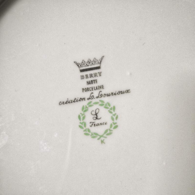 6 dessert plates Porcelaine L.Lourioux