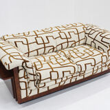 Vintage Art Deco sofa burl wood