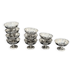 10 coupes à dessert - inox
