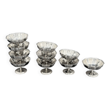 10 stainless steel dessert bowls