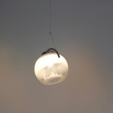 Chrome and frosted glass suspensions by AV Mazzega