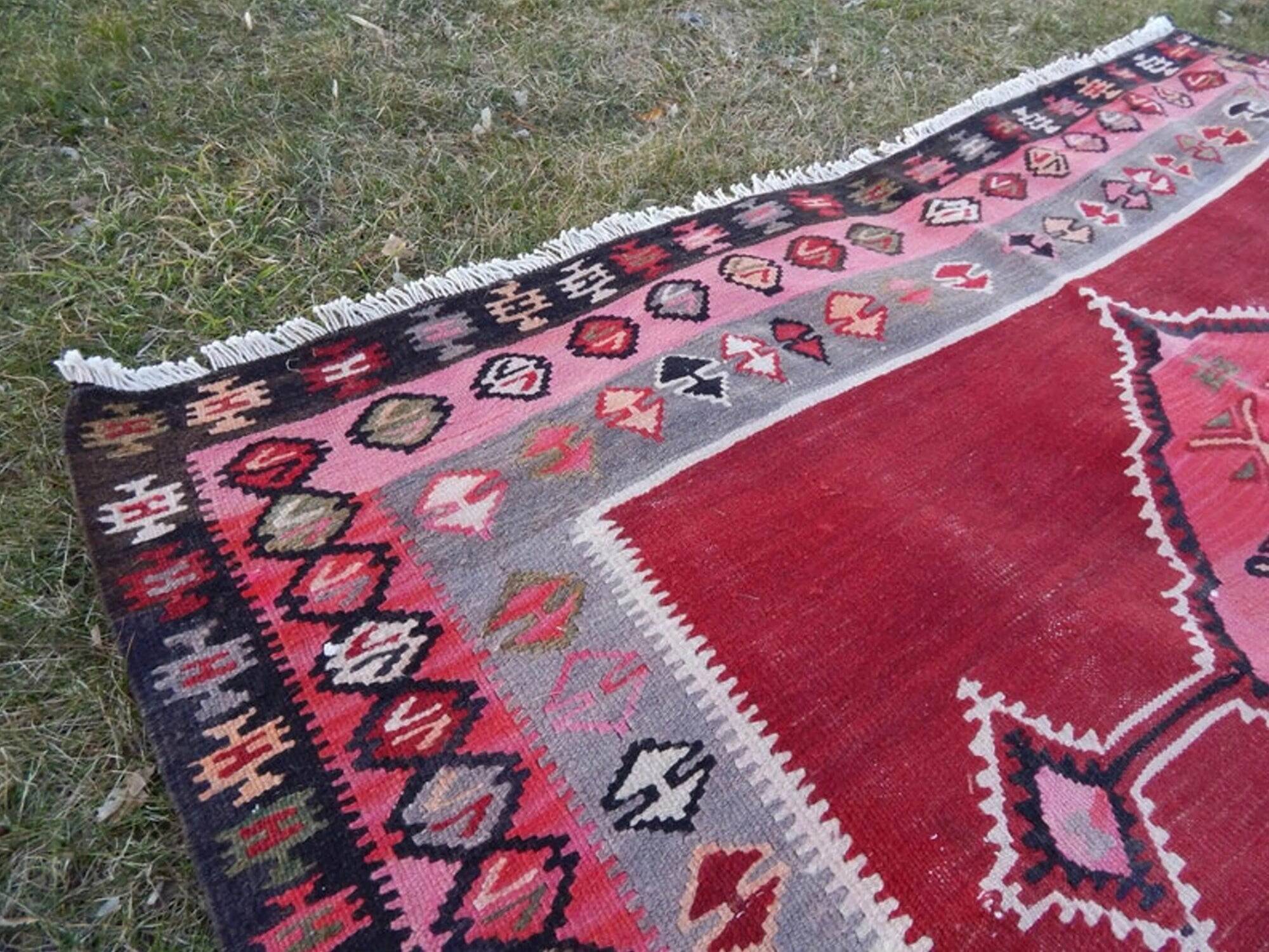Tapis turc vintage fait main