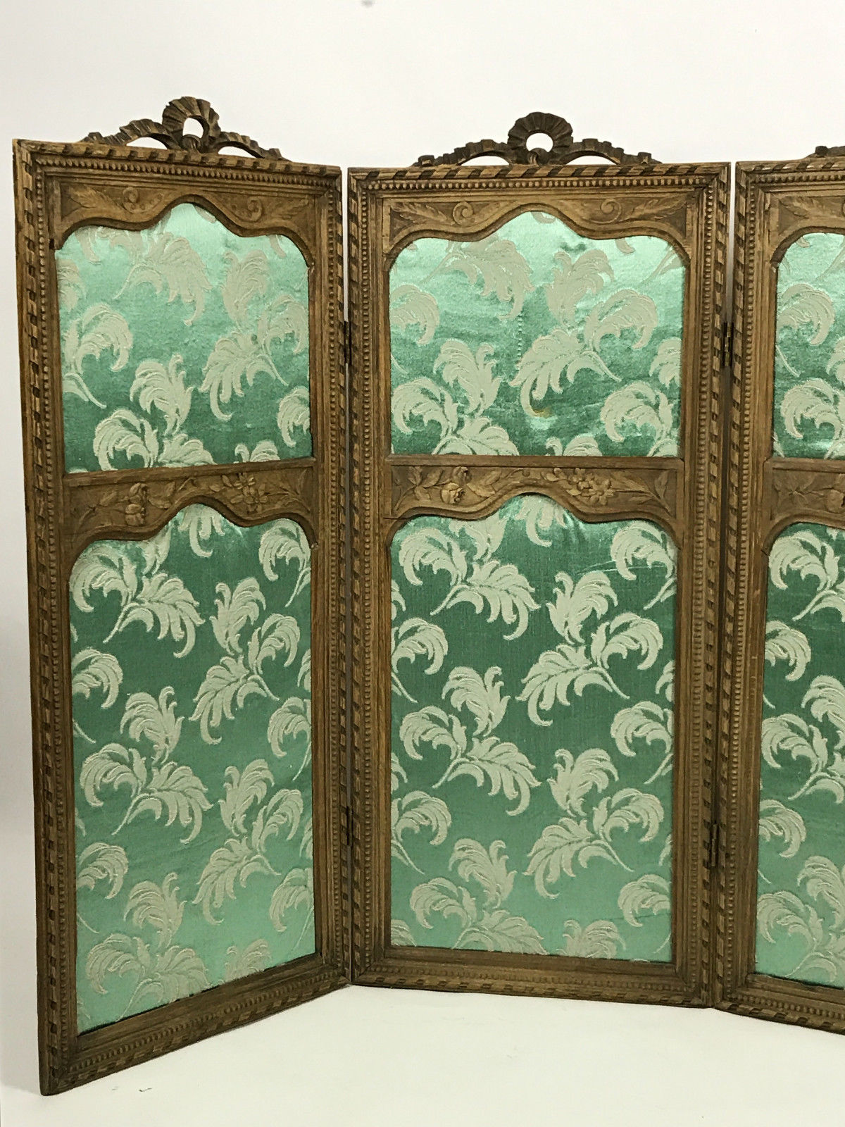 Screen 4 panels sculpe style Louis XVI era wooden 19th century