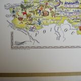 Map of the Dde illustrated region of France Jacques Liozu Loire Valley