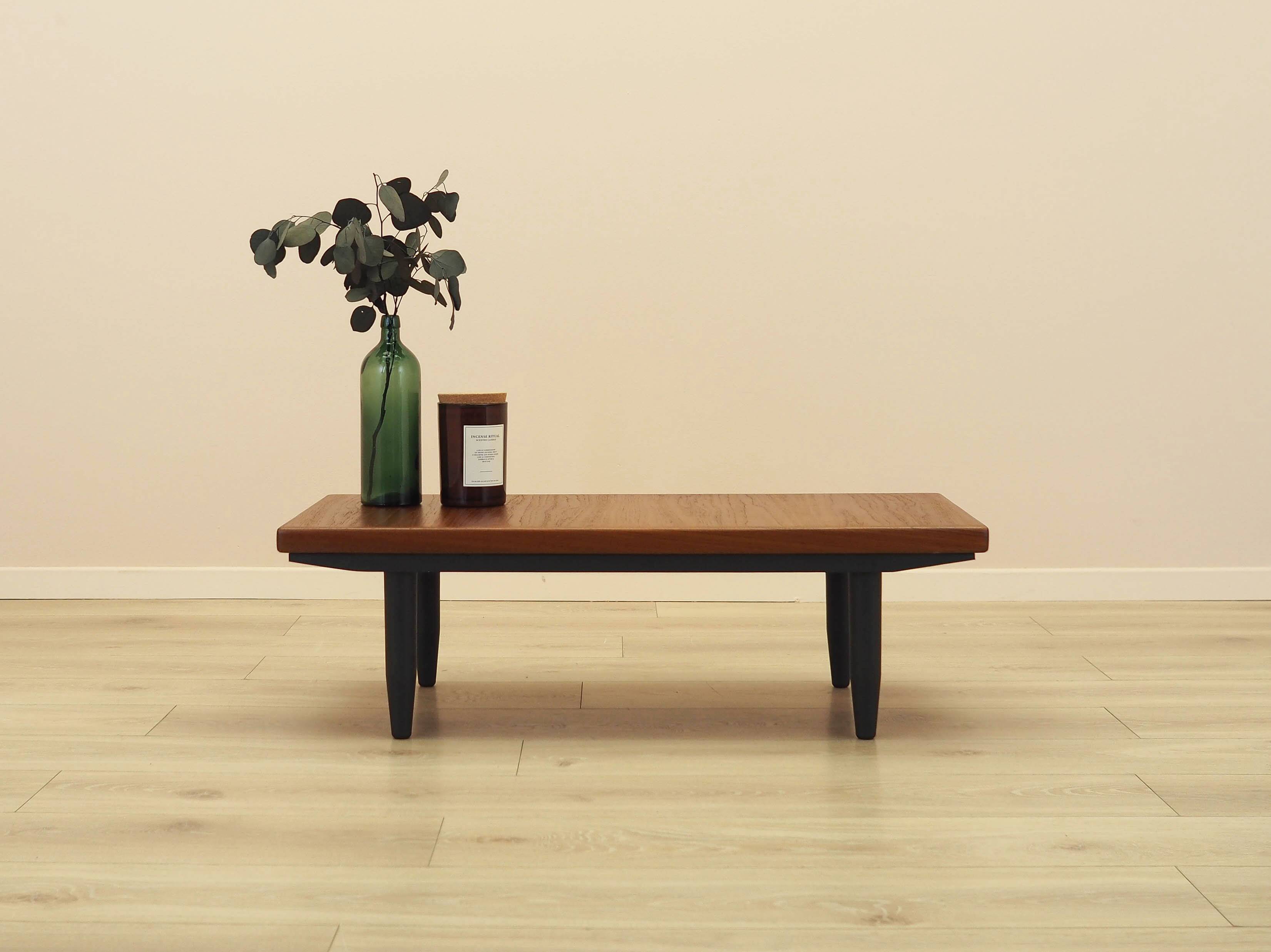 Danish teak coffee table, 1960s