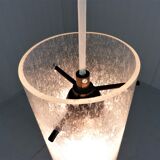 Lampe suspendue vintage en verre Kaiser Leuchten, années 1960