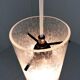 Vintage Kaiser Leuchten glass hanging lamp, 1960’s