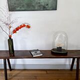 Minimalist wooden bench